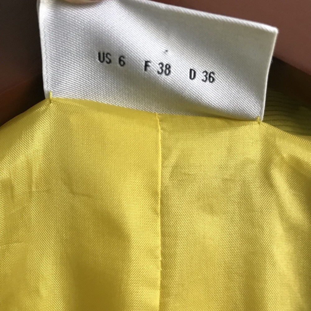 Akris Punto Yellow Linen Blend Blazer - Picture 4 of 8